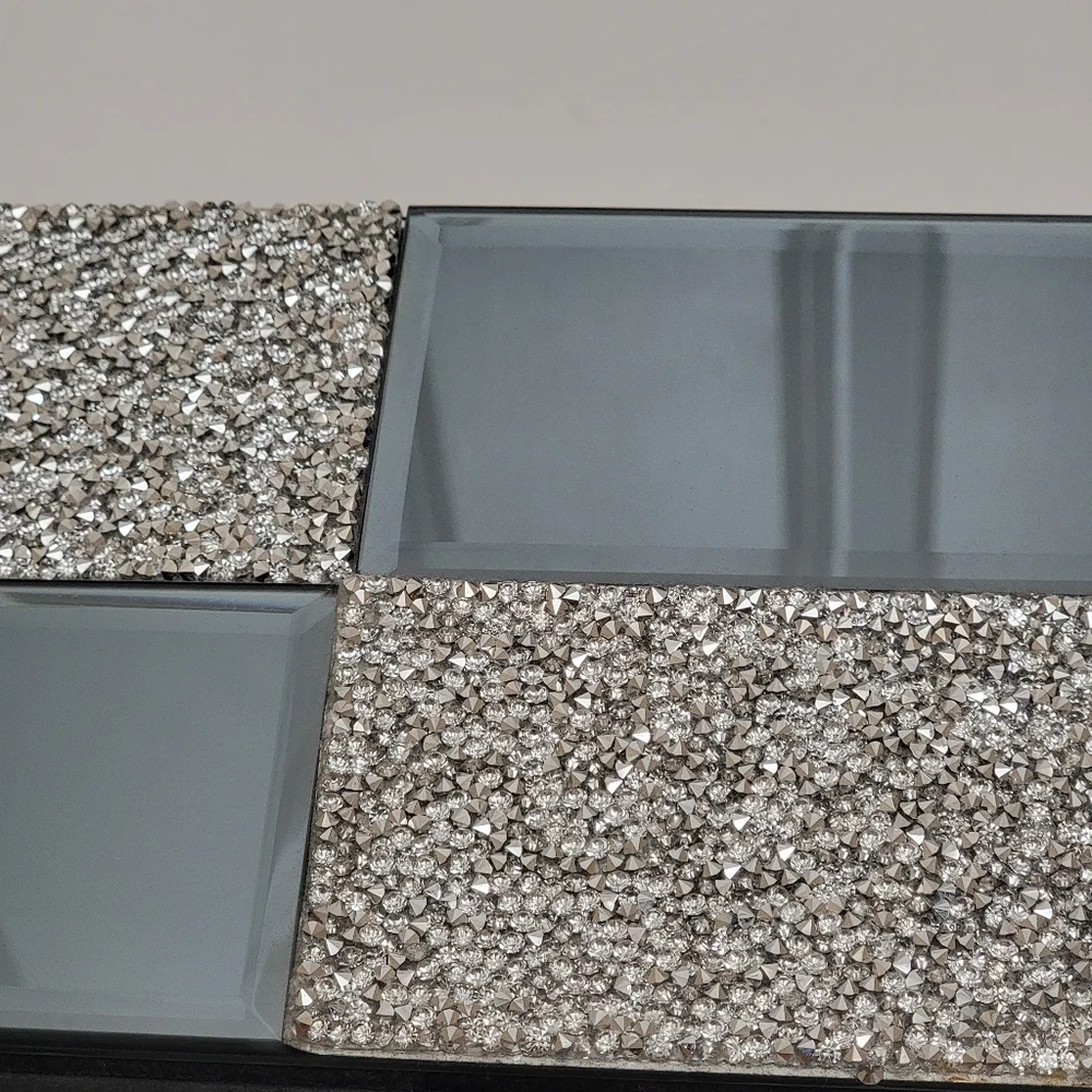Mirror Jewelry, storage box with rhinestones